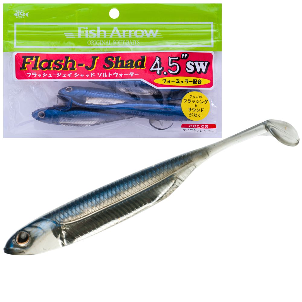 FISH ARROW Soft Bait Lure Flash-J SHAD 4.5” SW