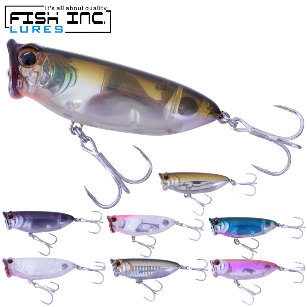 FISH INC. Topwater Long Cast Floating Popper LURE FLY HALF 80mm/16g