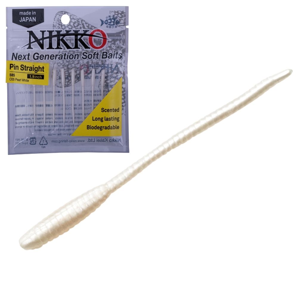 NIKKO KASEI Scented Soft Bait Lure Pin Straight WORM 1.9in