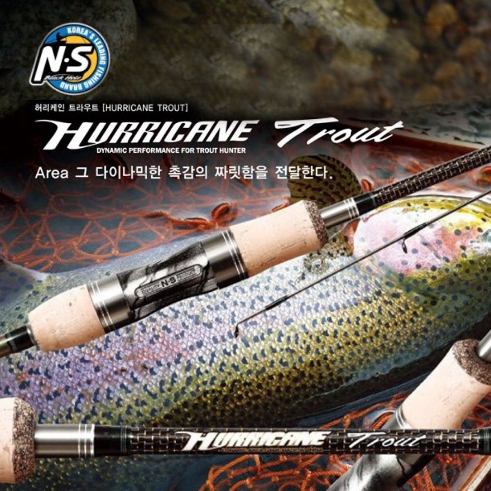 FREE EXPRESS SHIPPING NS BLACK HOLE HURRICANE TROUT RODS FOR SPINNING REEL 