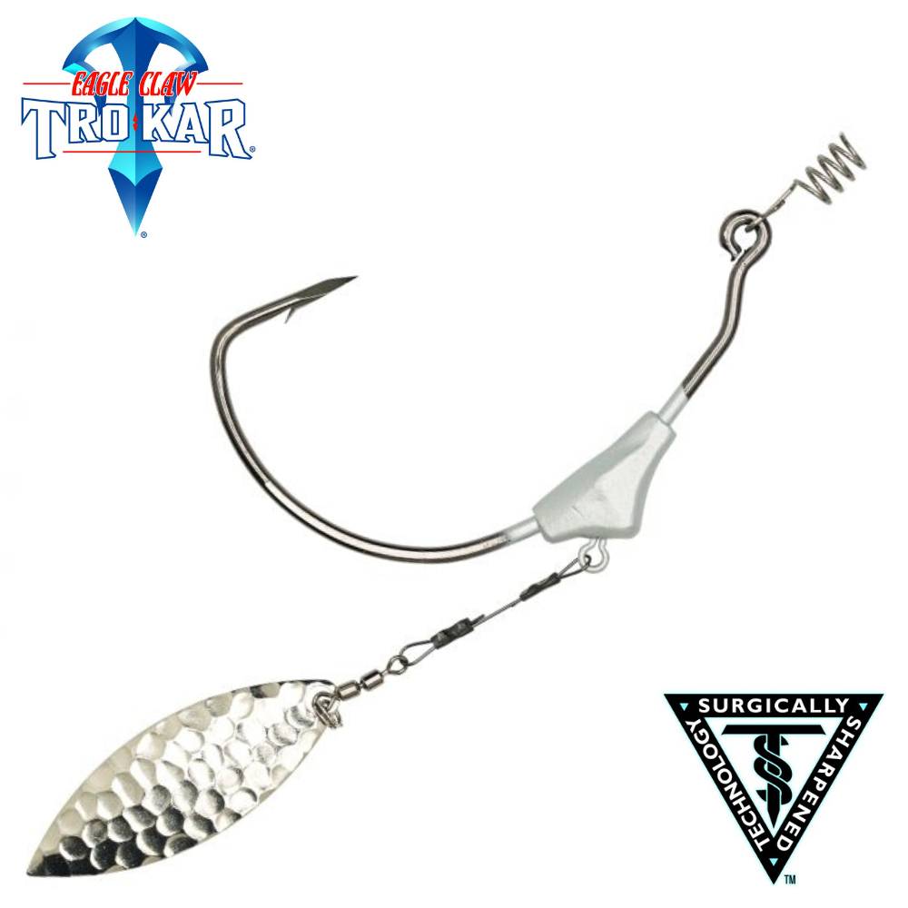TROKAR Freshwater Weighted Titanium Wire Swim Blade Hook TK178