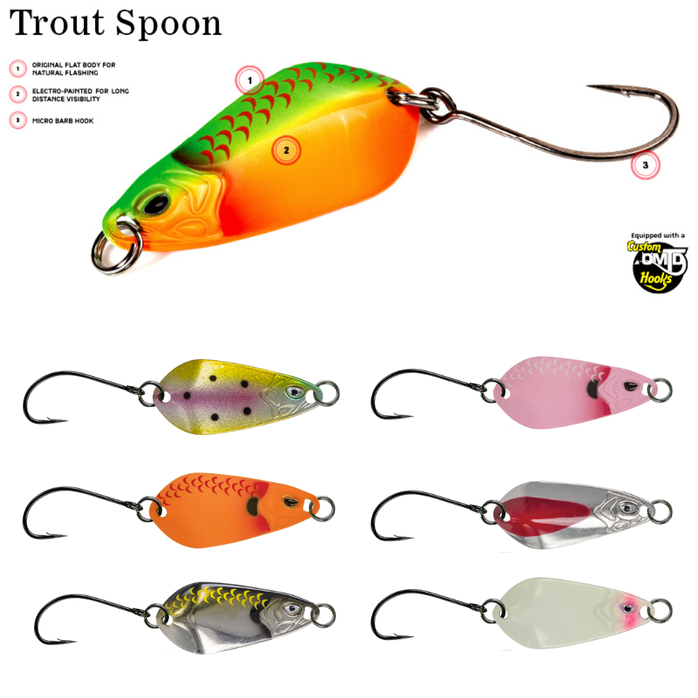MOLIX Trout Game Spinning Lure TROUT Spoon 1.5g/3cm