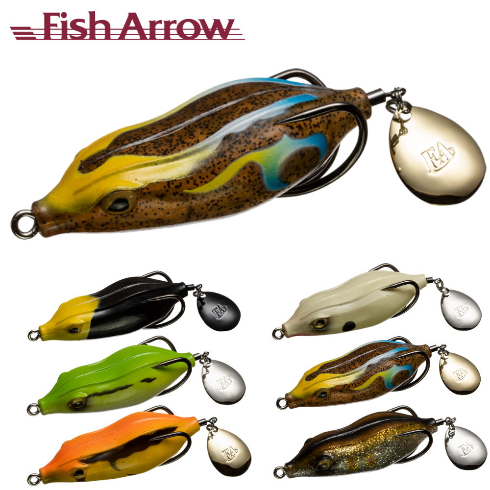 FISH ARROW Bass & Pike Topwater Hollow Body Lure BUSTLE FROG