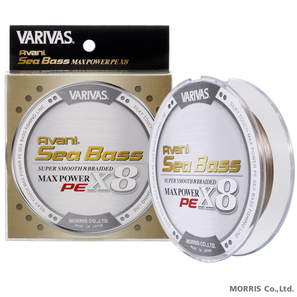 VARIVAS Super Smooth/Silky Touch Braid Line AVANI Seabass MAX POWER X8  Status Gold 150m