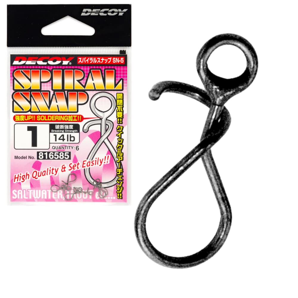 DECOY Fishing Hypower Stainless Steel SPIRAL SNAP