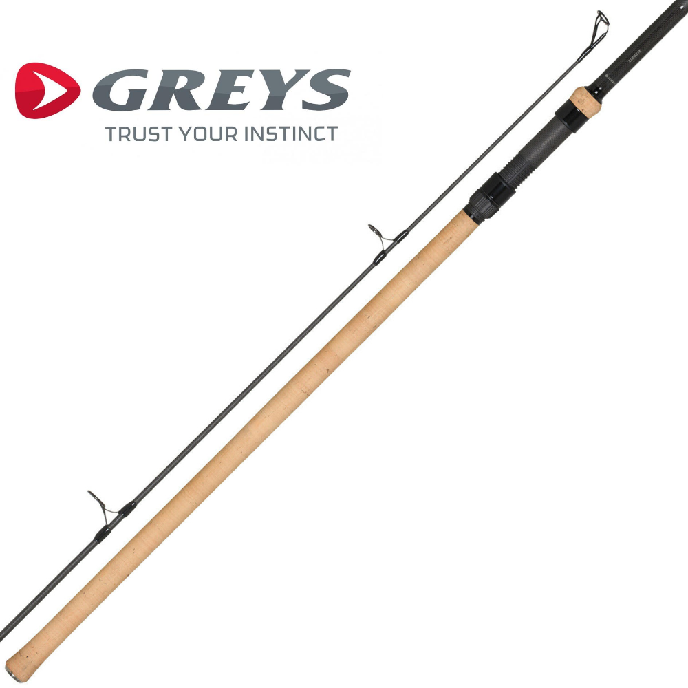 GREYS Powerlux Xlerate Slim Cork Handle Carp Fishing Rod