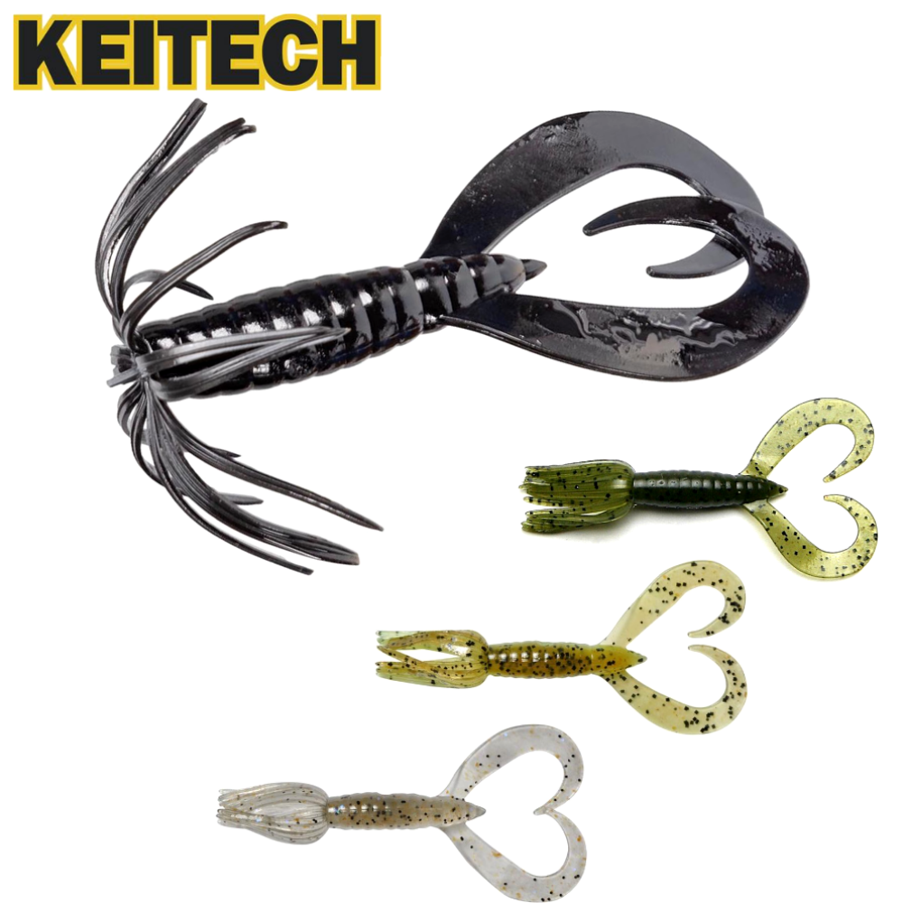 KEITECH Bass Fishing Scented Soft Bait Lure LITTLE SPIDER 2”
