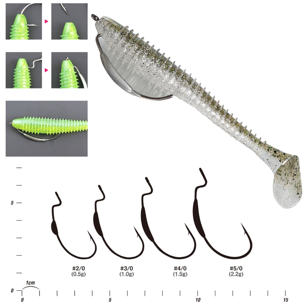 DECOY Fishing Weighted Worm Hook S-SWITCHER WORM 102