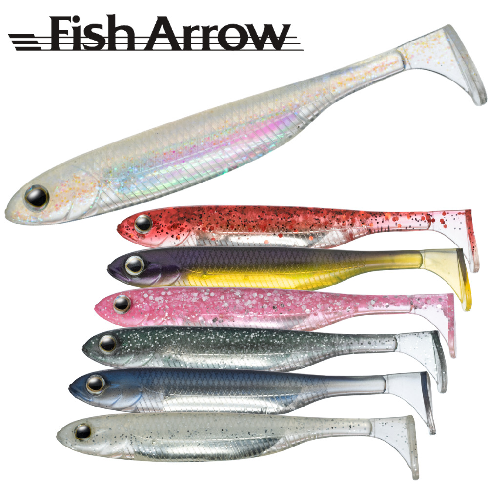 FISH ARROW Fishing Realistic Soft Bait Lure FLASH-J SHAD 4” SW