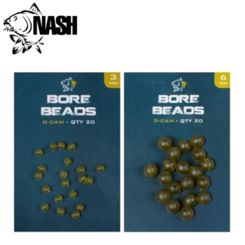 All Sizes Brand New Nash Tackle Diffusion Camo Soft Taper Bore Beads