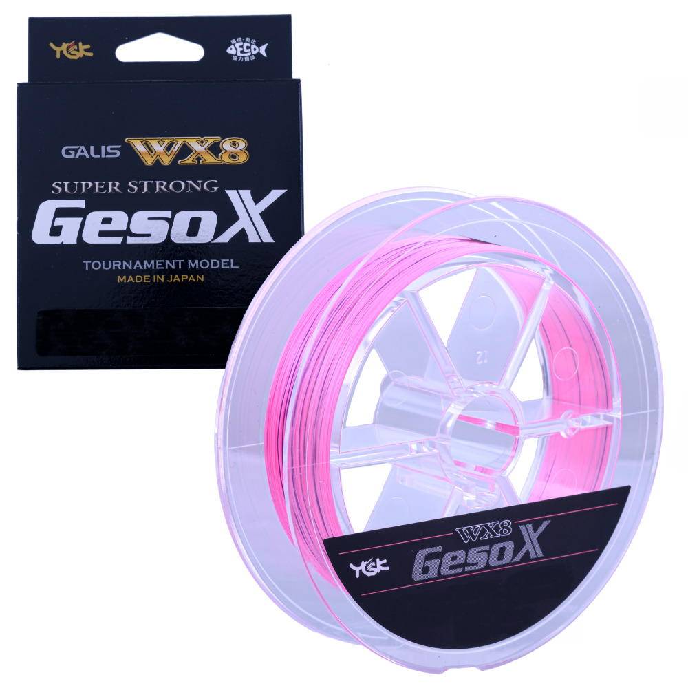YGK Light Game Fishing 8 Strand Braid Line GESOX WX8 Pink/120m