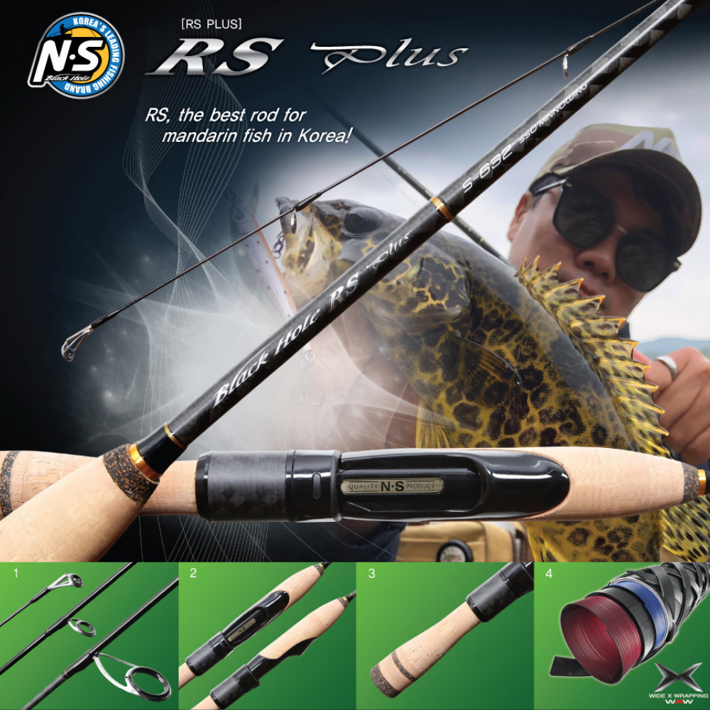 NS BLACK HOLE Finesse Fishing Spinning Rod RS PLUS S-672 L