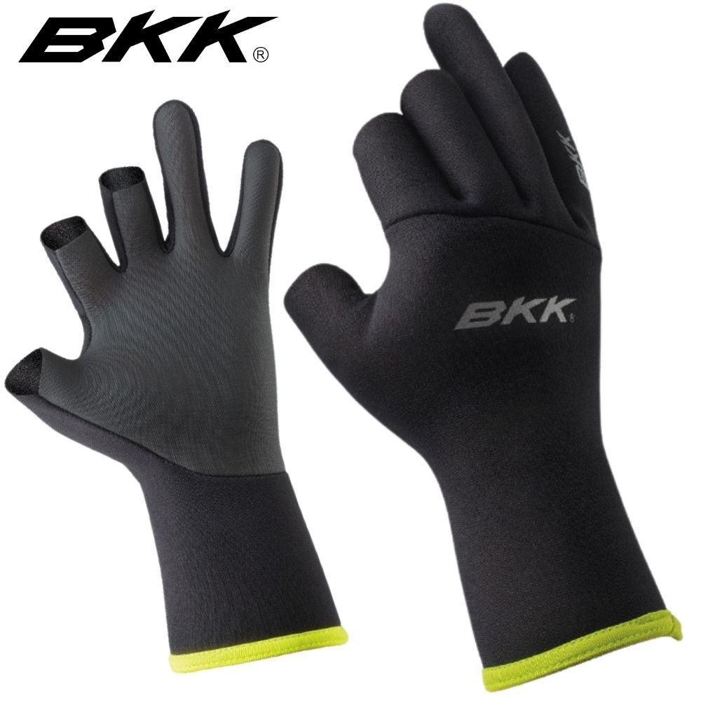 BKK Cold Season Fishing 3-Cut Finger Thermal-Windbreak Neoprene