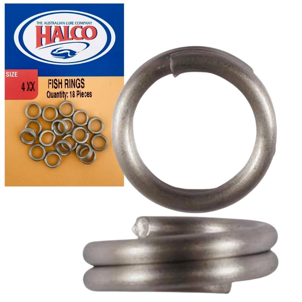 HALCO Fishing Rigging Accessories Ultra Strong SPLIT RINGS