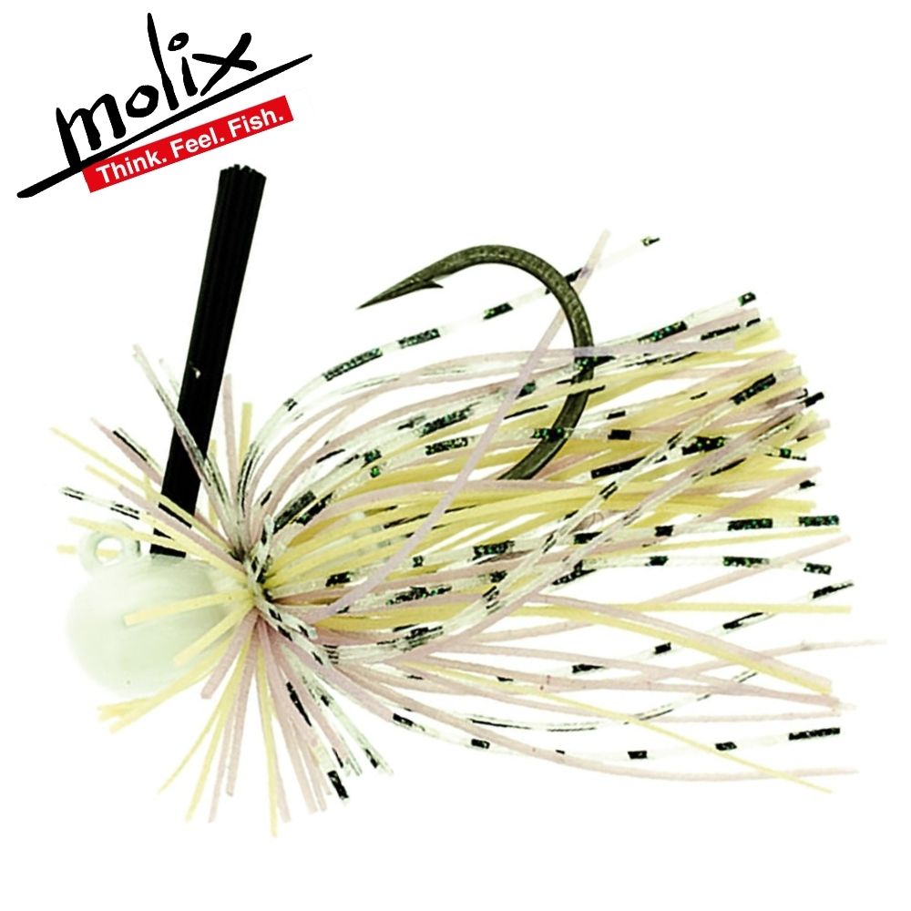 MOLIX Bass Fishing Tungsten Skirted Jig Head Lure MF JIG 3/8 oz (10.5g)