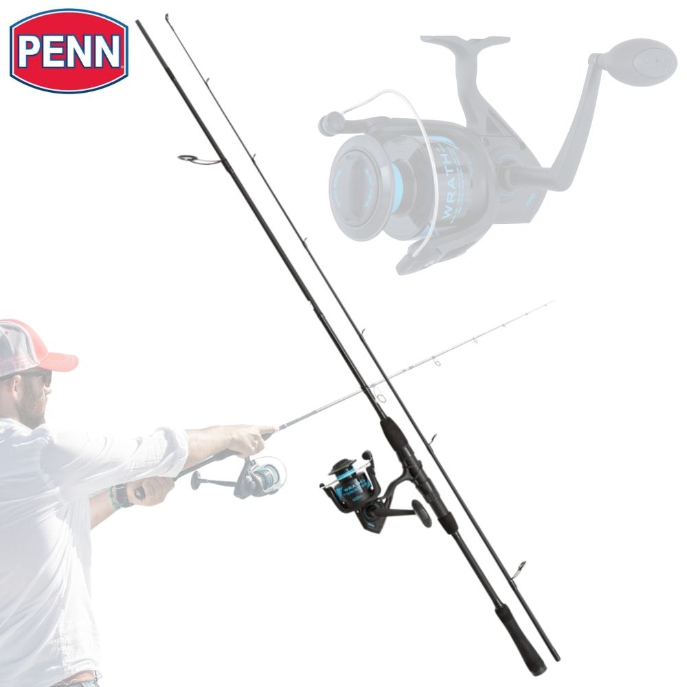 PENN Fishing Spinning Set WRATH Inshore Lure Combo ML 8ft/10-30g