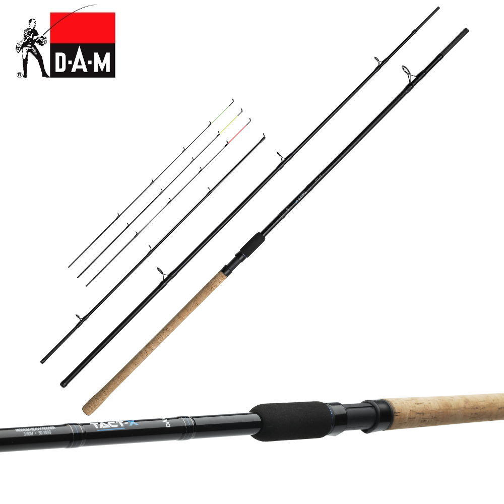 DAM TACT-X Medium Heavy Feeder Fishing Rod 3.60m/50-100g-3sec