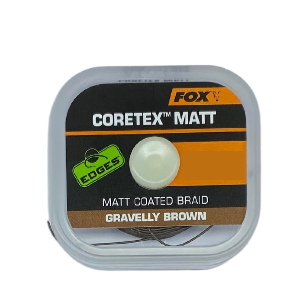 Fox Edges Coretex Matt Coated Braid Gravelly Brown 20m