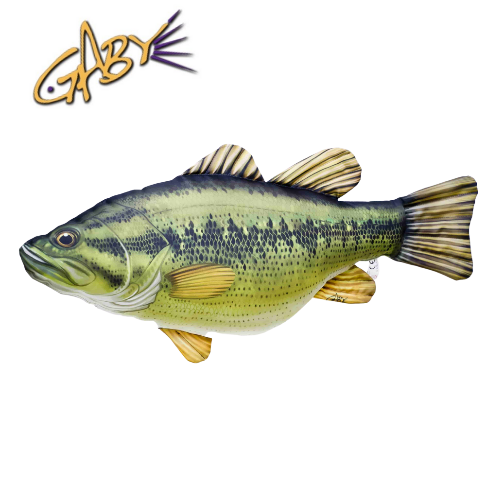 GABY FISH PILLOW,DECORATION & TOY THE LARGEMOUTH BASS