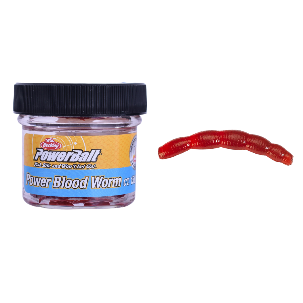Berkley PowerBait Scented Soft Bait Lure Micro Blood Worms