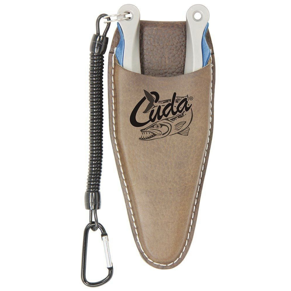 CUDA 7.25 Titanium Alloy Pliers With Leather Sheath And Lanyard