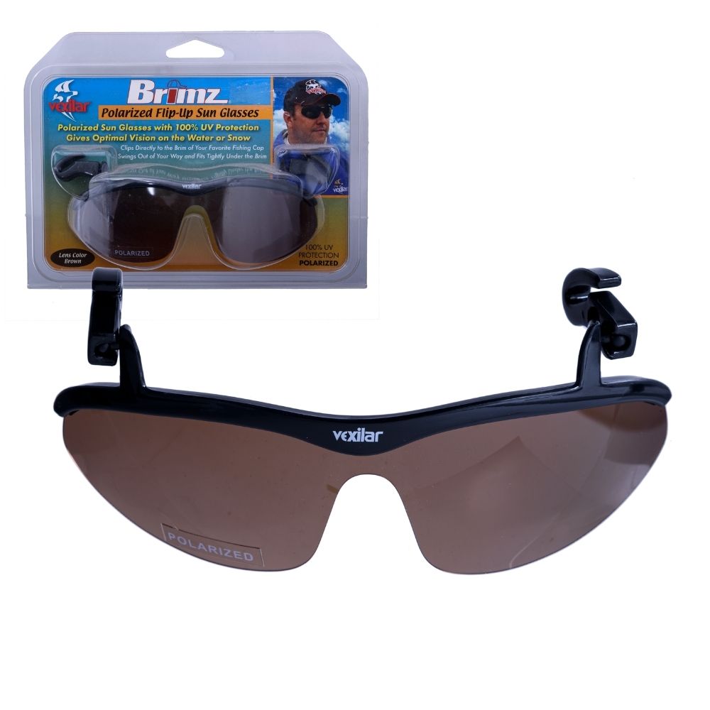 VEXILAR Sport Fishing Flip-On Polarized Sunglasses BRIMZ