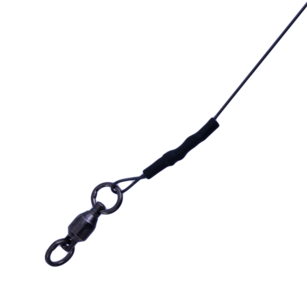 KNOT 2 KINKY Fishing Single Strand Stretch TITANIUM Wire Leader 6