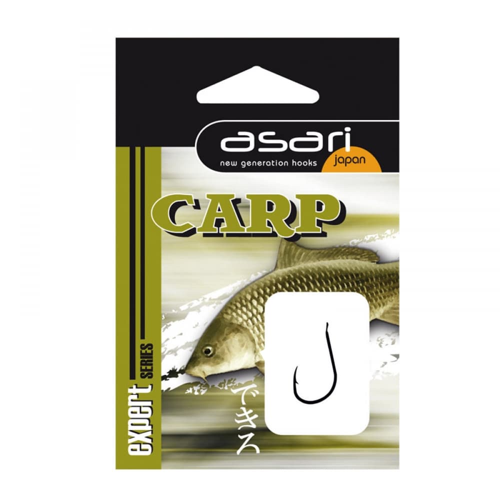 ASARI Freshwater Fishing Snelled Hooks CARP Expert Series