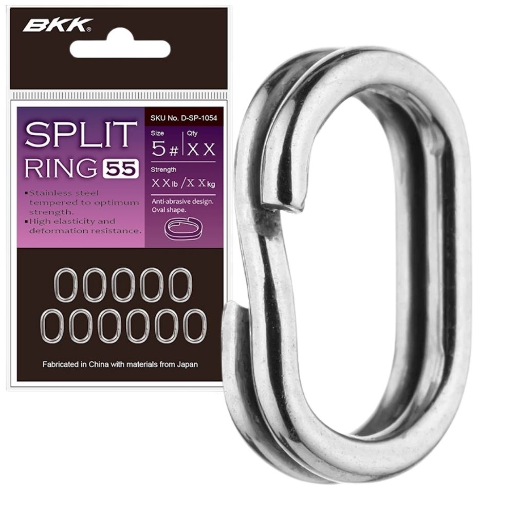 BKK Stainless Steel Oval Shape SPLIT RING-55