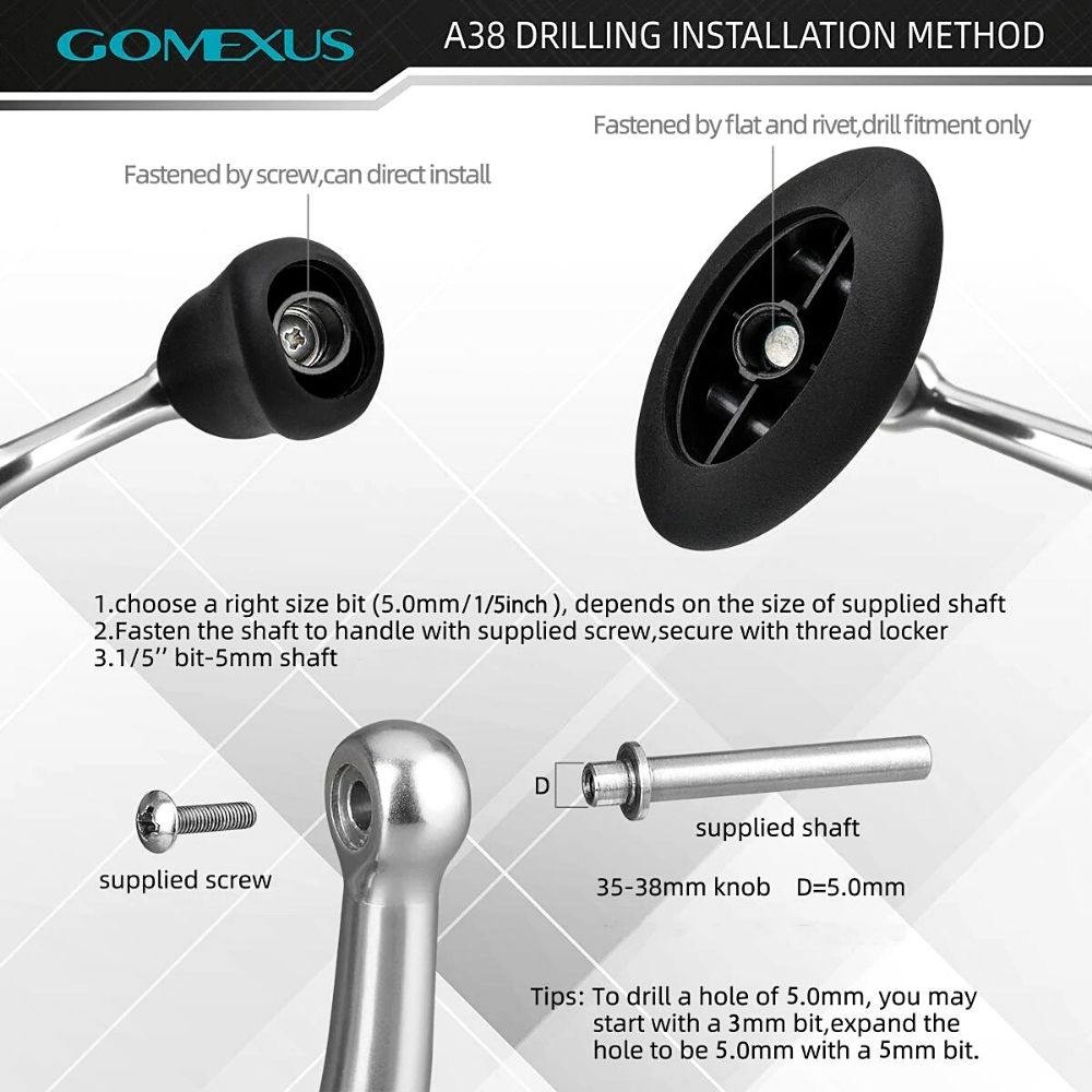 GOMEXUS Fishing Reel Lightweight Handle Power Knob CORK C27