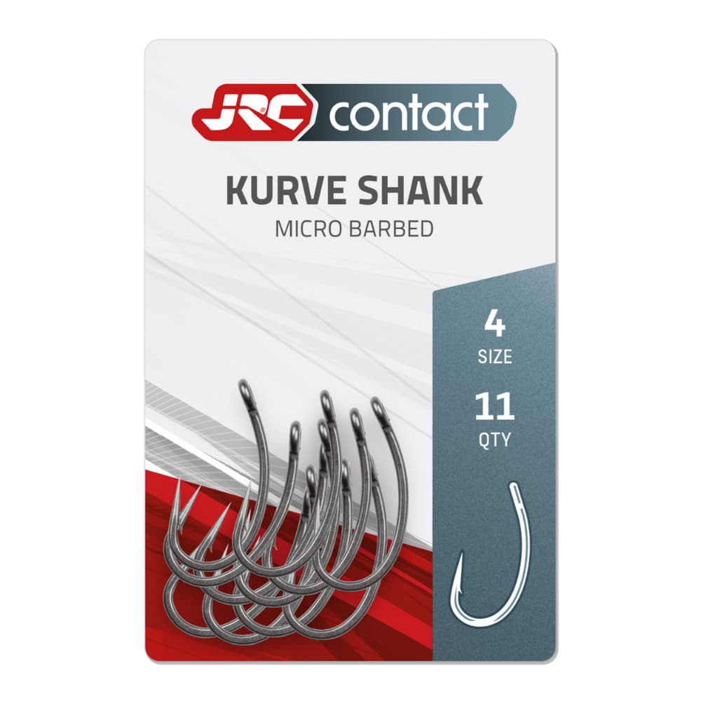 JRC Carp Fishing Hooks CONTACT KURVE SHANK Micro Barbed - 4