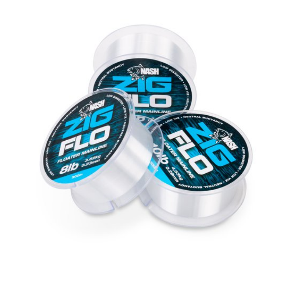 NASH NXT Zig FLO Mono Floating Carp Fishing Line 12lb/5.44Kg/300m