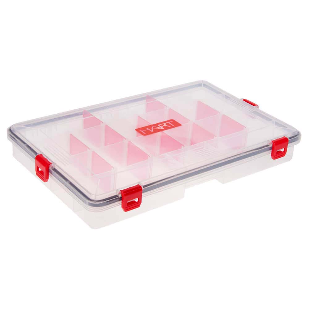 HART Durable Transparent Plastic Waterproof Fishing Tackle Box M6300A