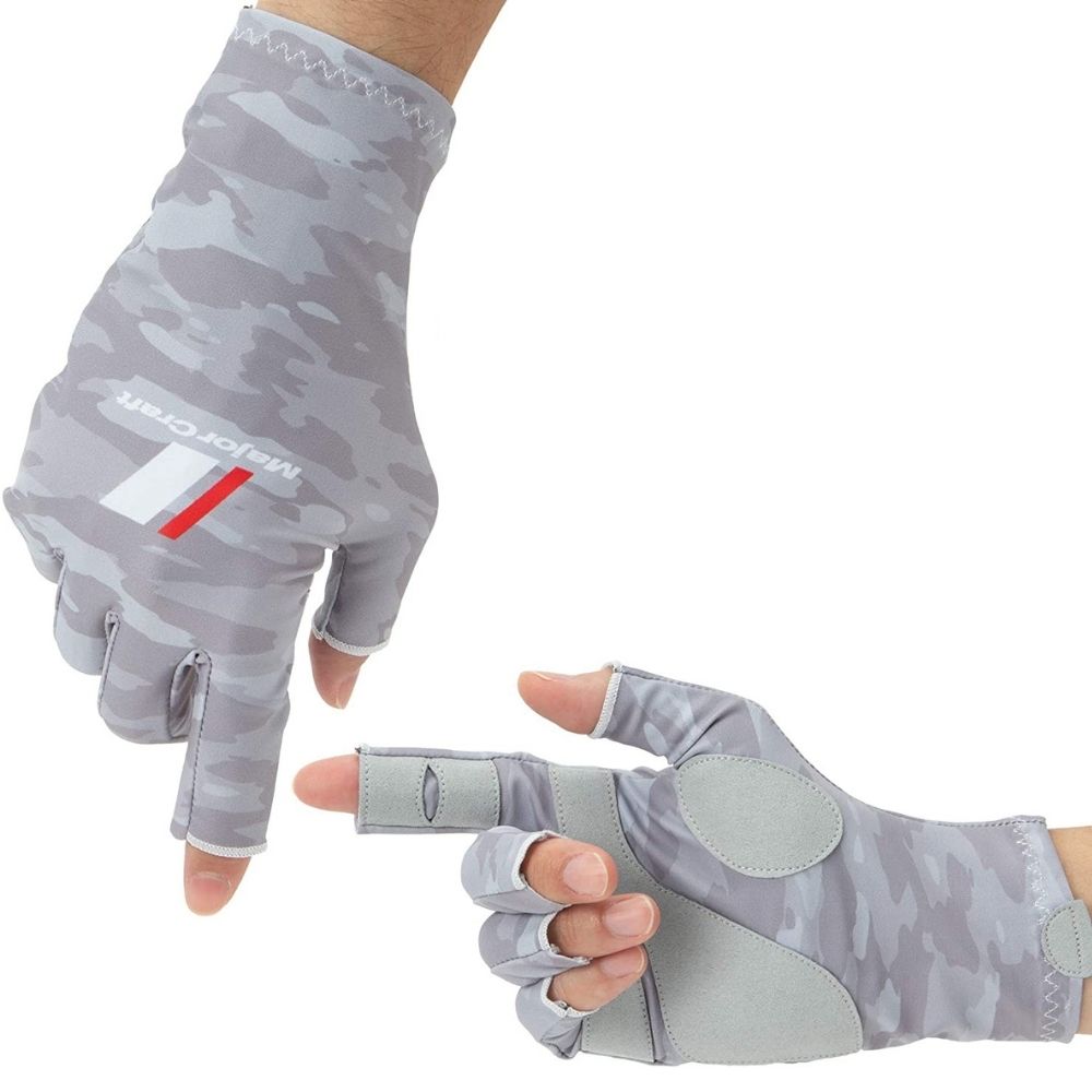 MAJOR CRAFT Quick Drying/UV Protection Fishing Gloves SG-Light