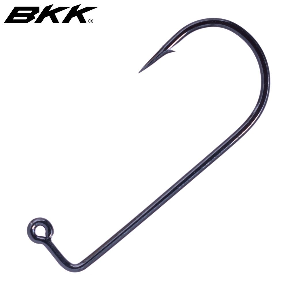 BKK Fishing Medium Wire Carbon Steel Jig Hook 9050-NP #10/0 100pcs