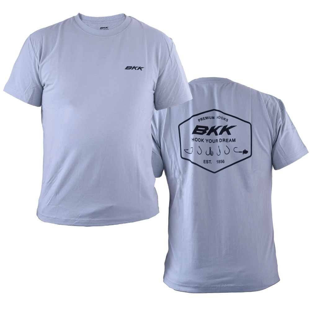 BKK Fishing Short Sleeve T-Shirt LEGACY Grey