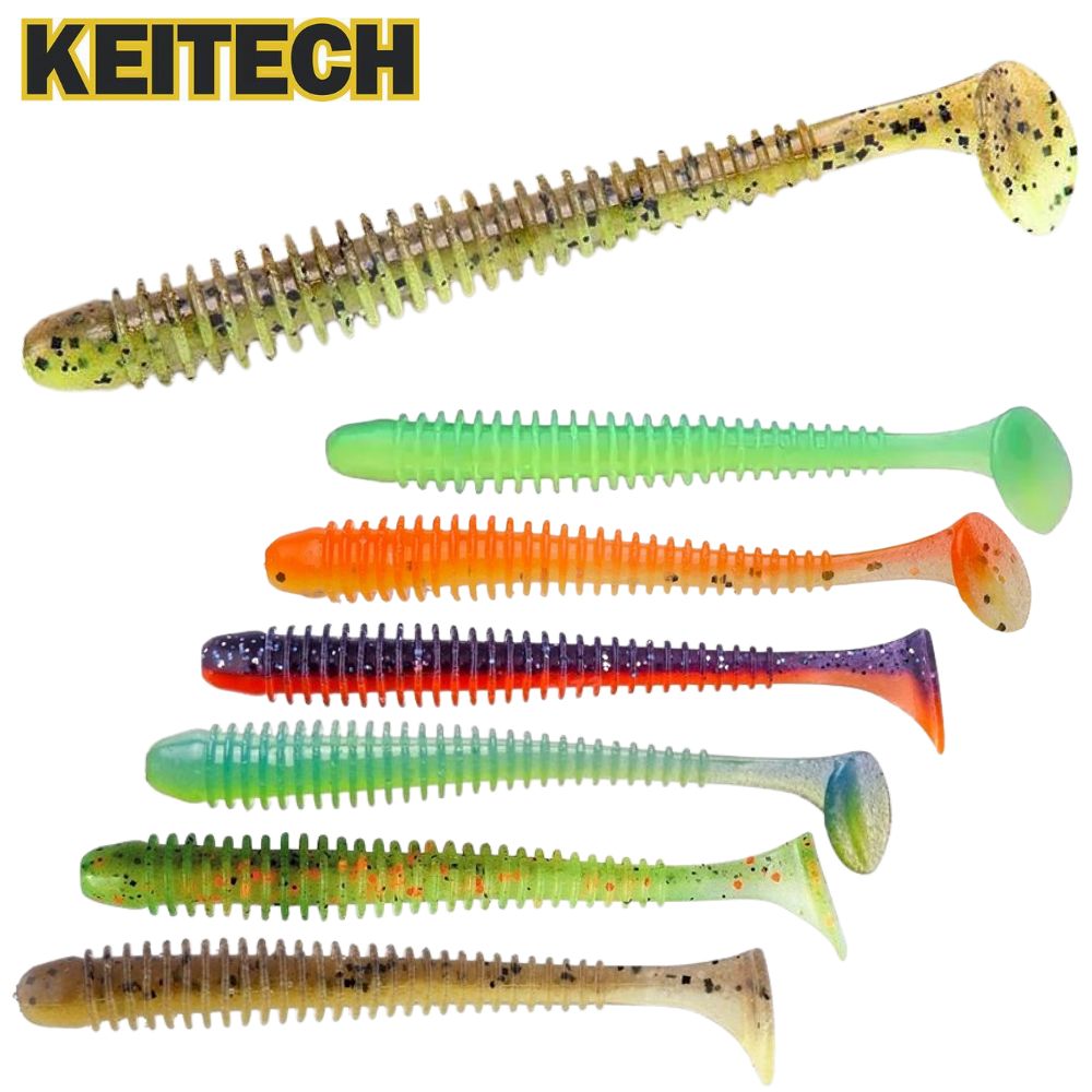 KEITECH Scented Soft Swimbait Lure SWING IMPACT 4in/8pcs