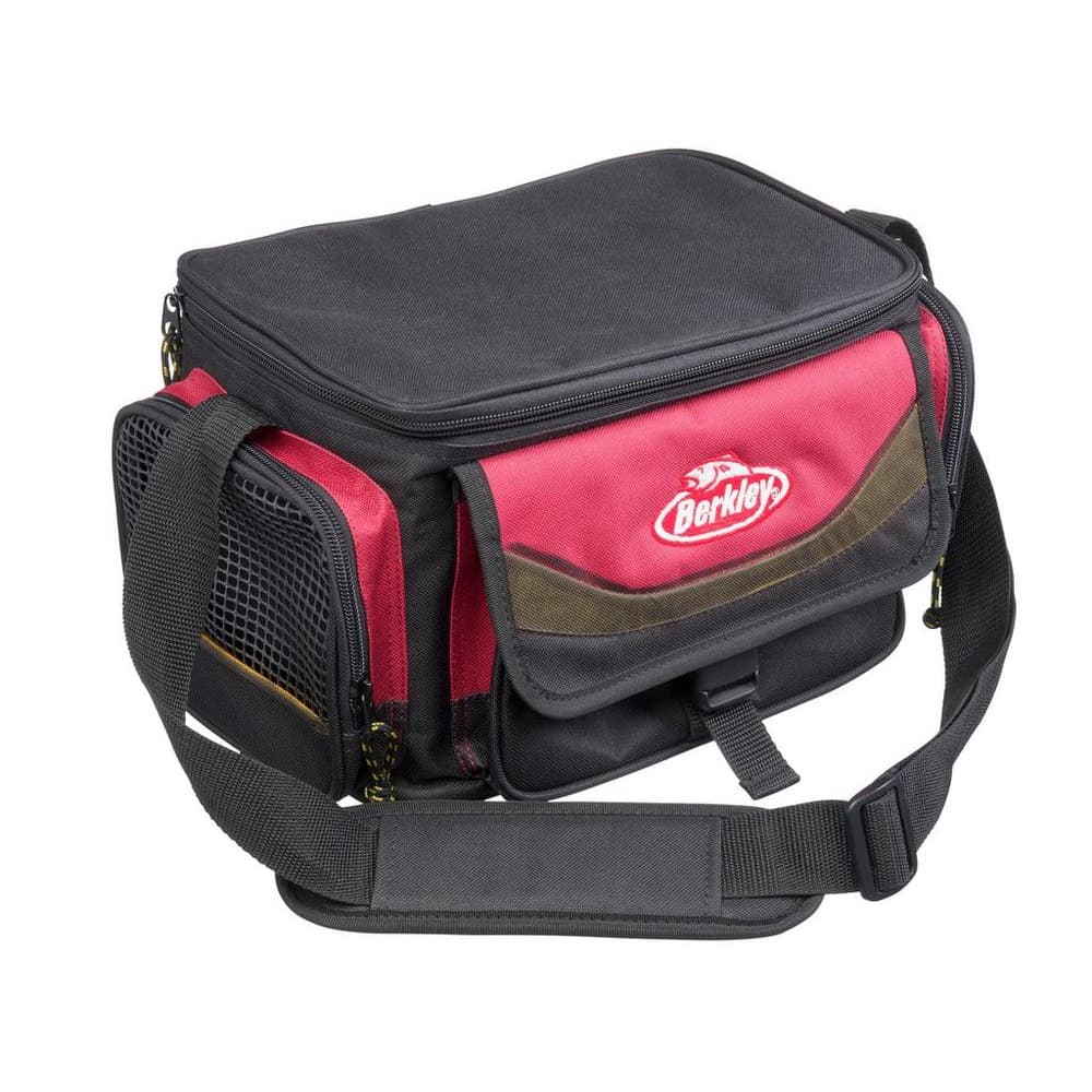 BERKLEY Fishing Tackle System Bag With Boxes Red/Black