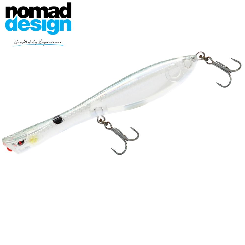 NOMAD DESIGN Topwater Pencil Popper Lure DARTWING 70 Holo Ghost