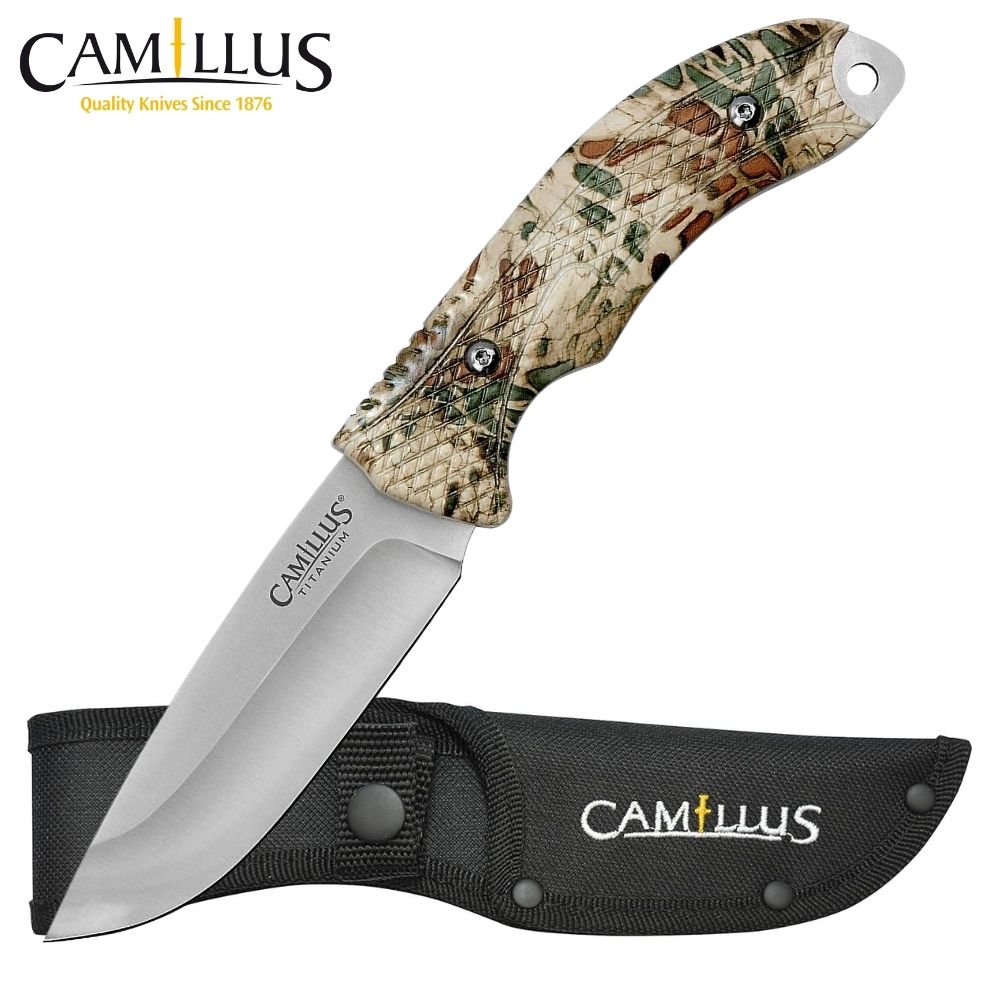 CAMILLUS Titanium Bonded Fixed Blade Drop Point Knife PRIME1-MASK 9in