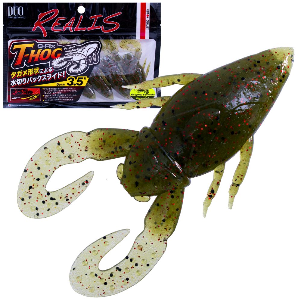 DUO Realis Bass Fishing Scented Soft Bait Lure G-FIX T-HOG 3.5in